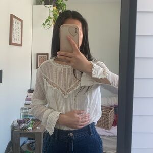 Sezane white lace house